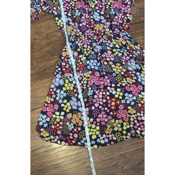 Talbots Multicolor Fit Flare Dress in Starburst Floral Women's Sz Large - Picture 5 of 9